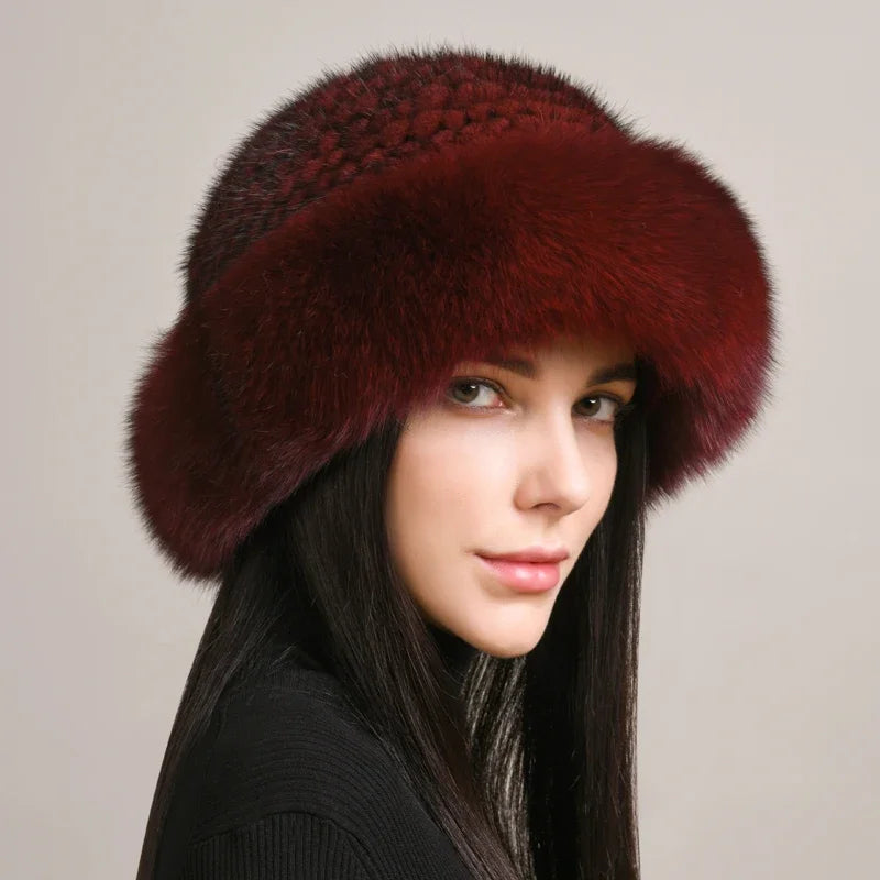 Aurelia Mink Fur Hat | Luxe Winter Accessory For Cold