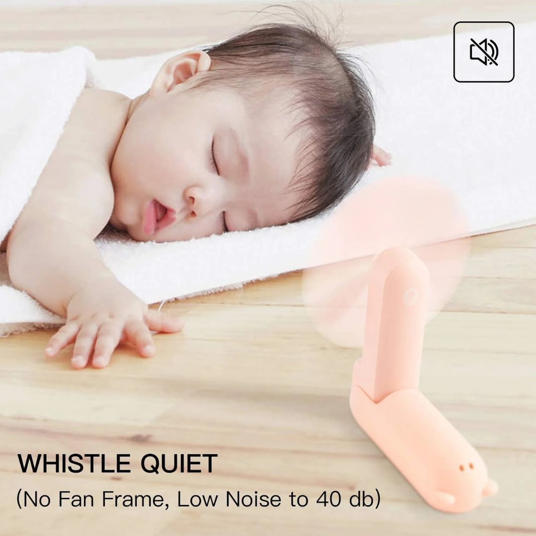 BreezyGo 3-In-1 Travel Mini Fan With LED And USB Power