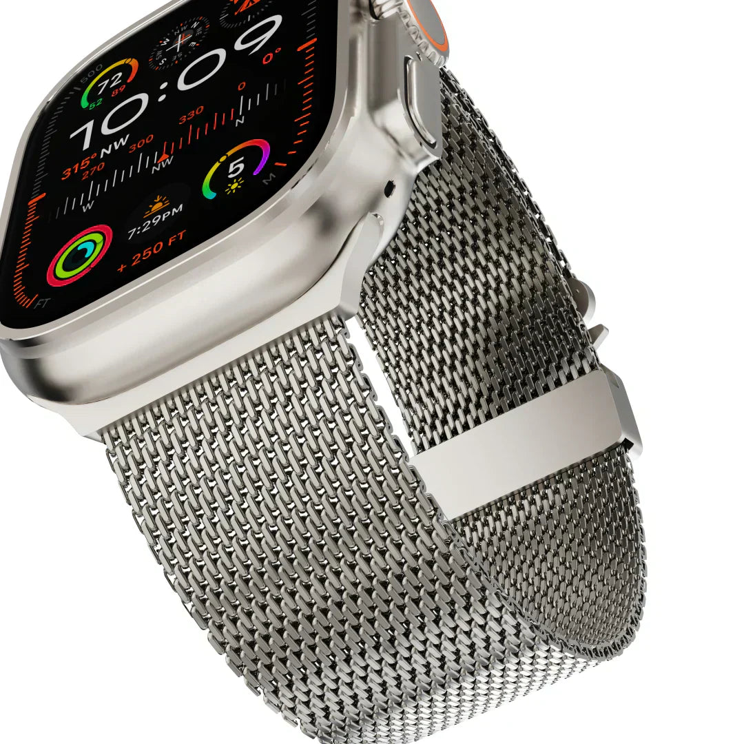 ApexWeave Titanium Milanese Loop Band for Apple Watch