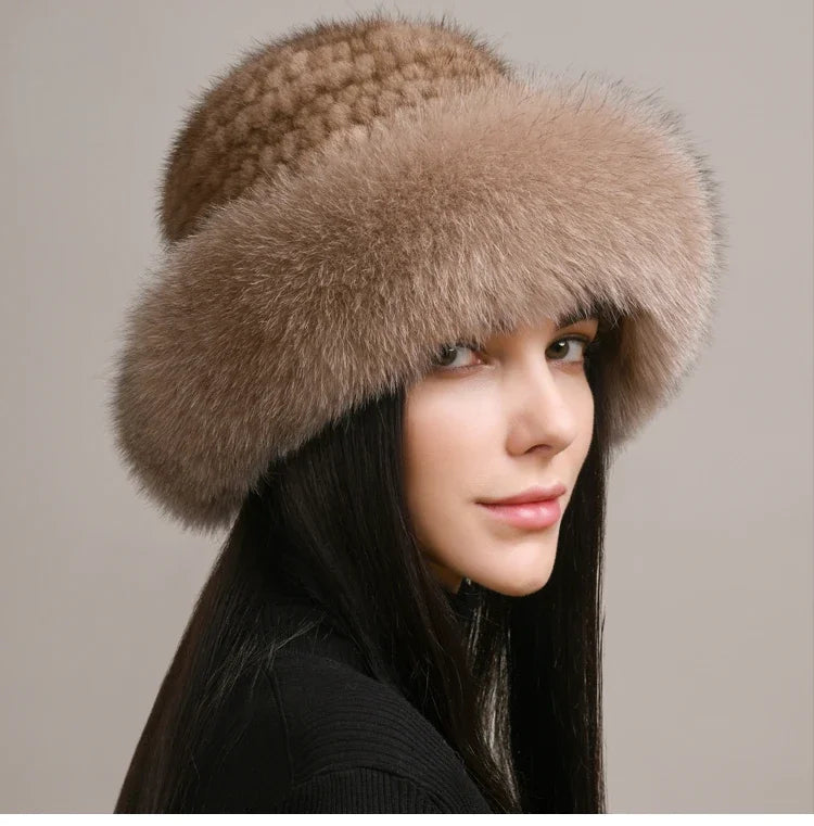 Aurelia Mink Fur Hat | Luxe Winter Accessory For Cold