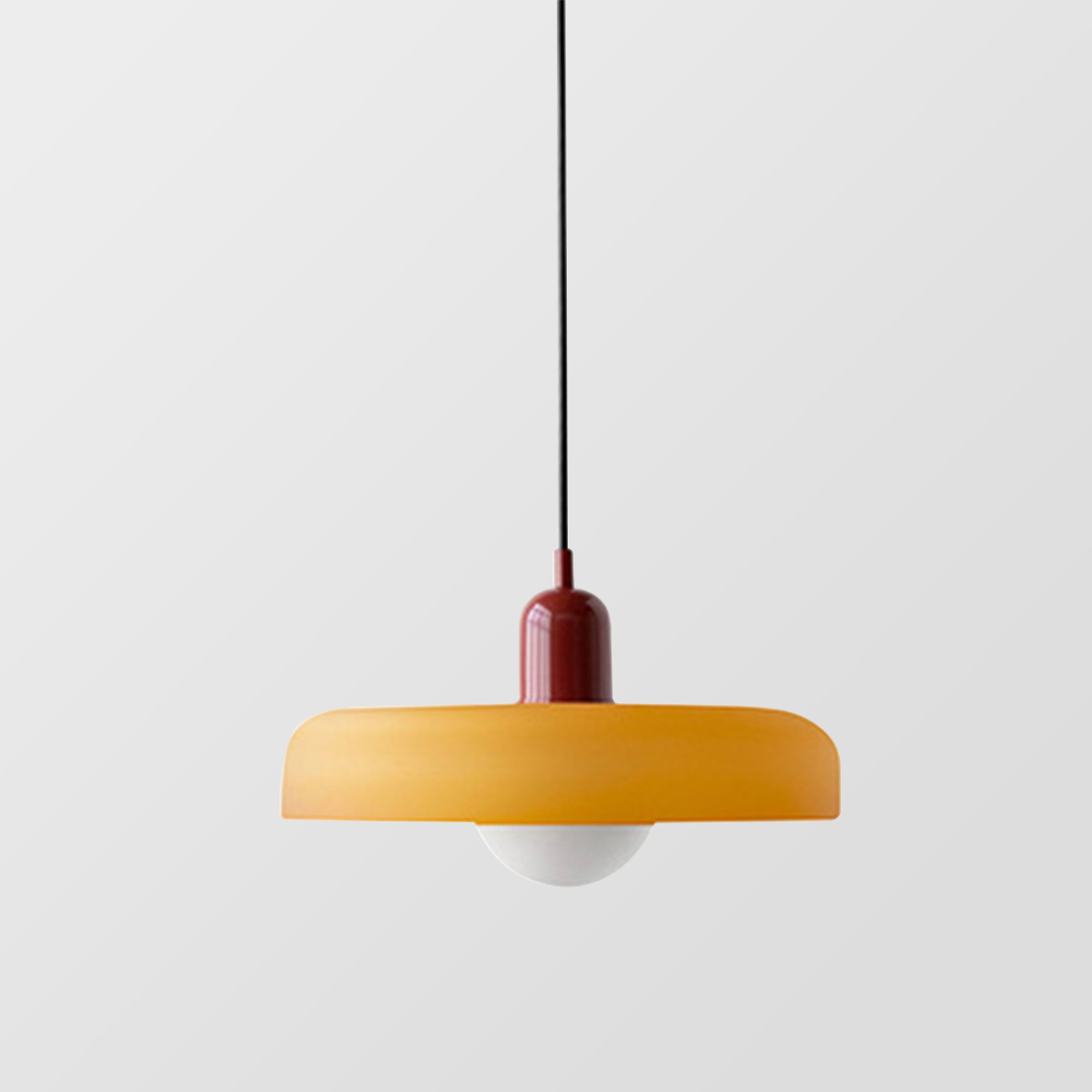 Arkea | Colored Glass Pendant Light With Adjustable Height
