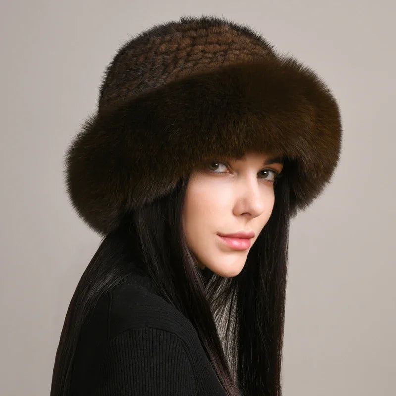 Aurelia Mink Fur Hat | Luxe Winter Accessory For Cold