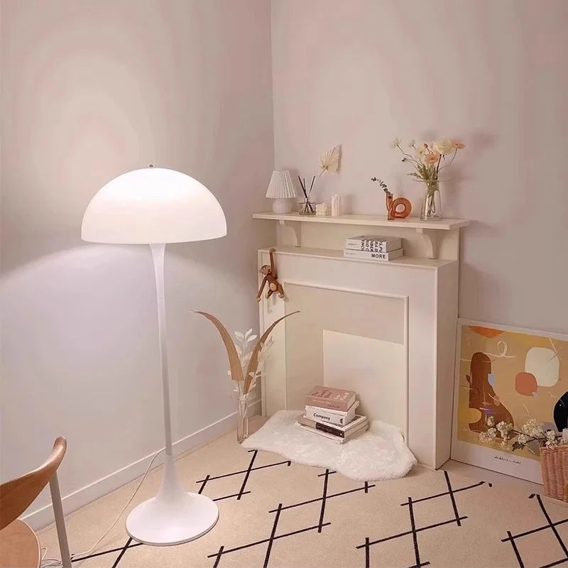 Aurora LED Mushroom Floor Lamp Scandinavian Style Bedroom
