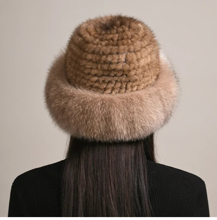 Aurelia Mink Fur Hat | Luxe Winter Accessory For Cold