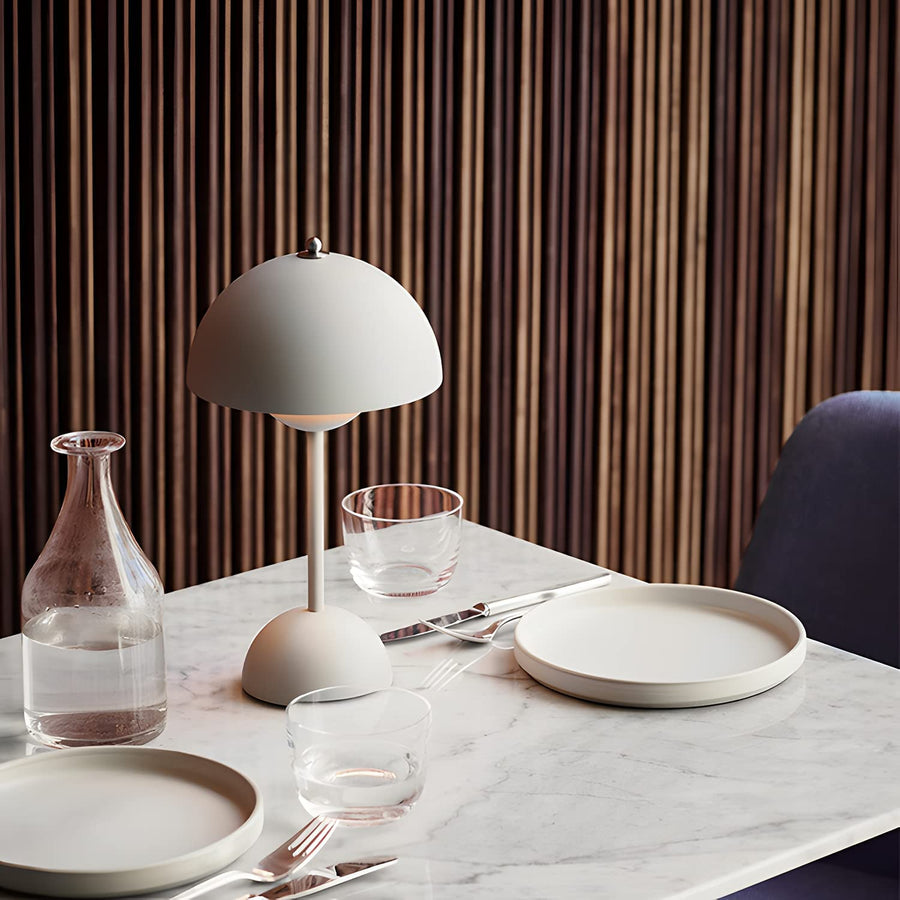 Aurelia | Minimalist Rechargeable Mushroom Bedside Lamp