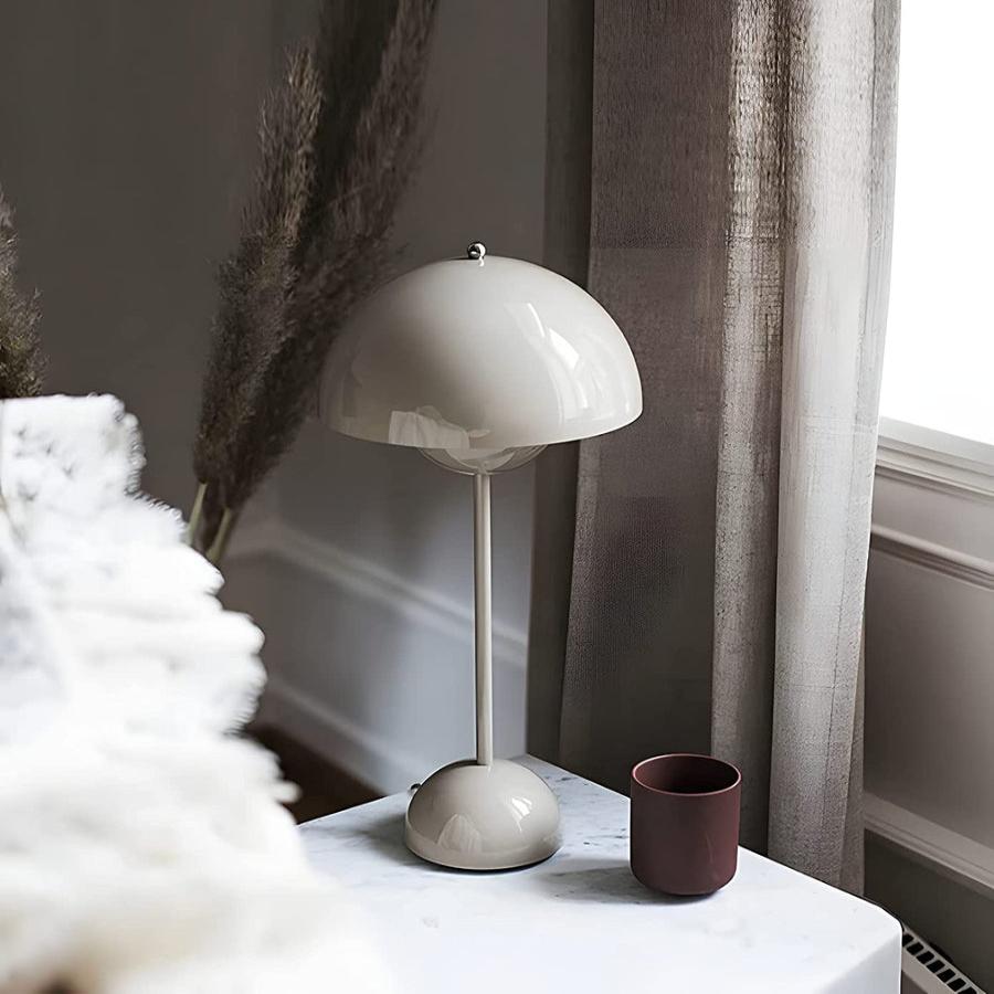 Aurelia | Minimalist Rechargeable Mushroom Bedside Lamp