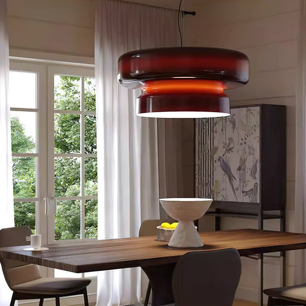 Aurelia Blown Glass Pendant Lamp With Organic Shape