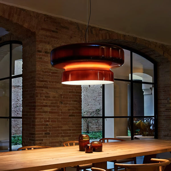 Aurelia Blown Glass Pendant Lamp With Organic Shape