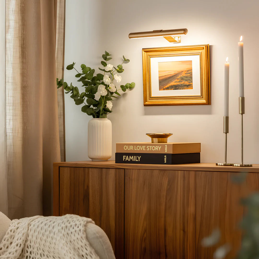 Cordless Wall Light with Adjustable Brightness – Modern LED Design for Home Decor, Dimmable Warm White Light 0