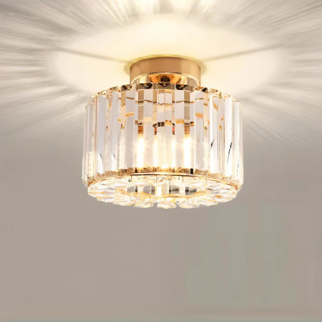 Elegant Crystal Ceiling Light Fixture – Modern LED Flush Mount Lamp for Living Room, Bedroom, and Kitchen 5