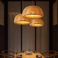 Hanging Rattan Pendant Light – Handmade Bamboo Lamp for Cozy Home Décor, Eco-Friendly Design 3