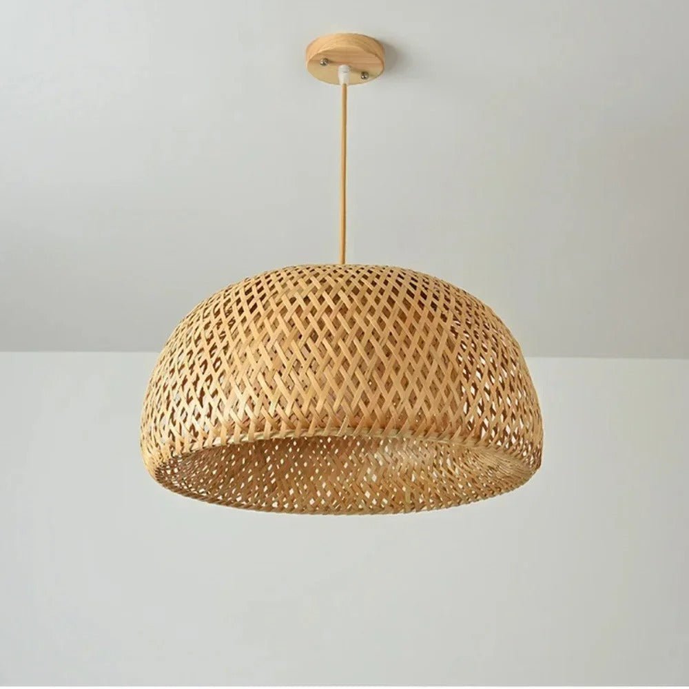 Hanging Rattan Pendant Light – Handmade Bamboo Lamp for Cozy Home Décor, Eco-Friendly Design 7