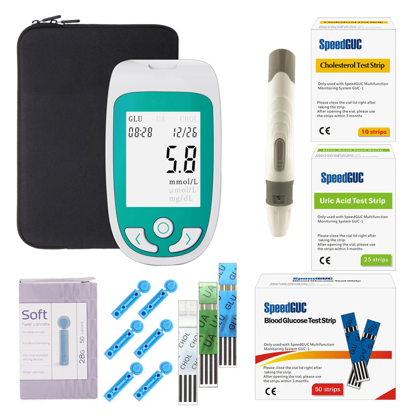Moniteur de santé TriGuard : cholestérol, glucose et acide urique