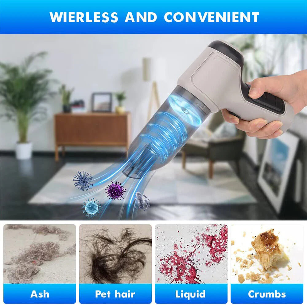 AeroPulse Cordless Handheld Vacuum for Home and Car