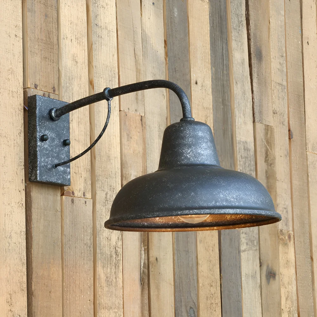 Industrial LED Outdoor Wall Light – Black Metal Design, IP65 Weatherproof, Energy Efficient Exterior Lantern for Garden and Patio 3
