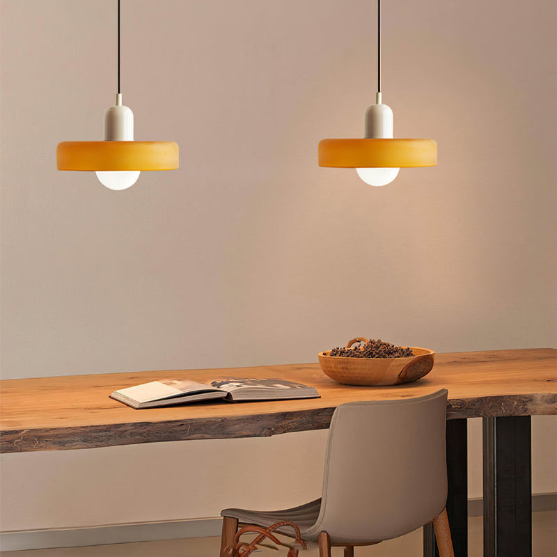Arkea | Colored Glass Pendant Light With Adjustable Height