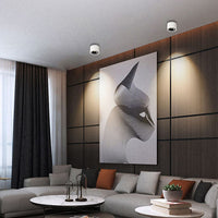 Modern Adjustable LED Flush Mount Ceiling Light Fixture – Minimalist Round Design for Contemporary Spaces 9