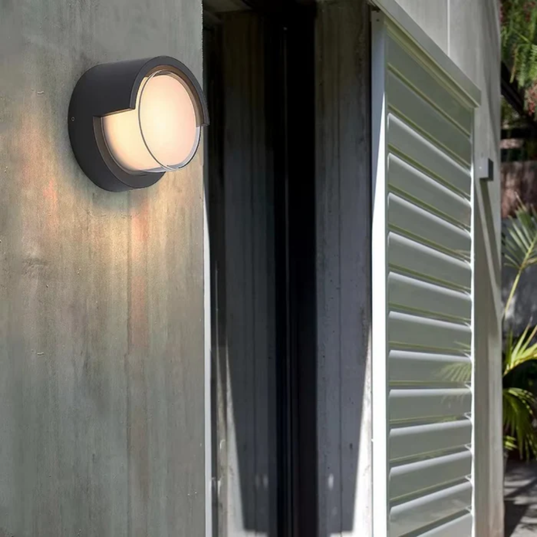 Modern Black Outdoor Wall Light with Motion Sensor – IP65 Waterproof Exterior Garden Lighting 4