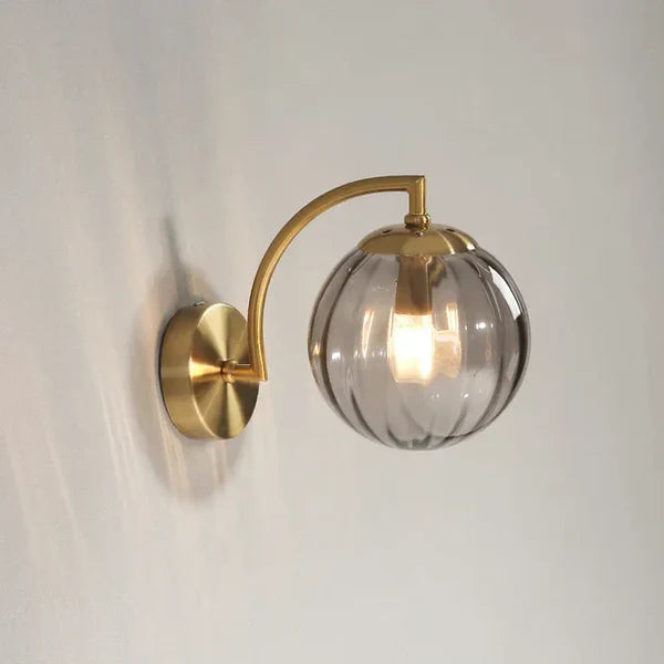 Modern Globe Wall Sconce – Dimmable LED Wall Lamp with Frosted Glass for Soft Night Lighting and Ambient Illumination 0