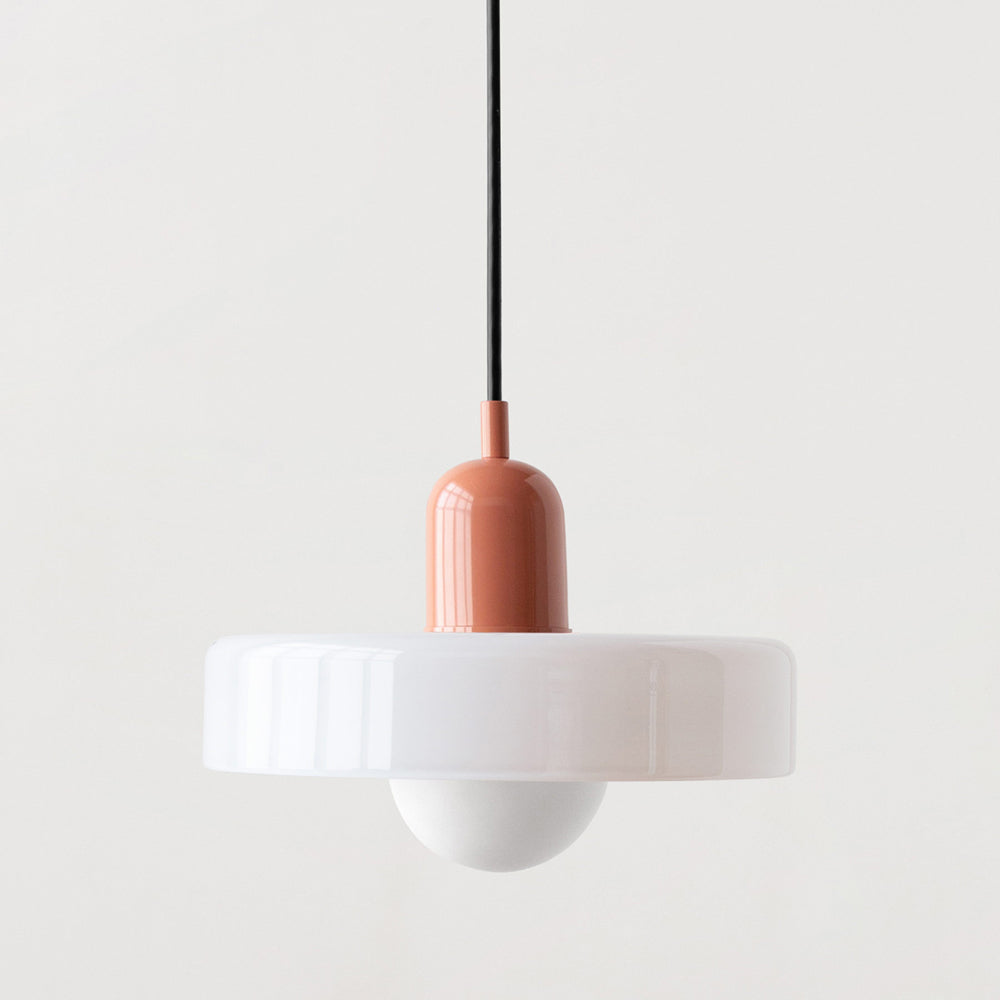 Arkea | Colored Glass Pendant Light With Adjustable Height