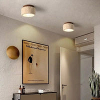 Recessed Travertine LED Chandelier Light – Elegant Natural Design with Soft Warm Glow and Metal Finish 7