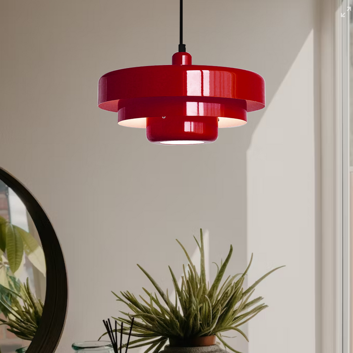 Aurora Tiered Pendant Light Bold Colorful Modern Fixture
