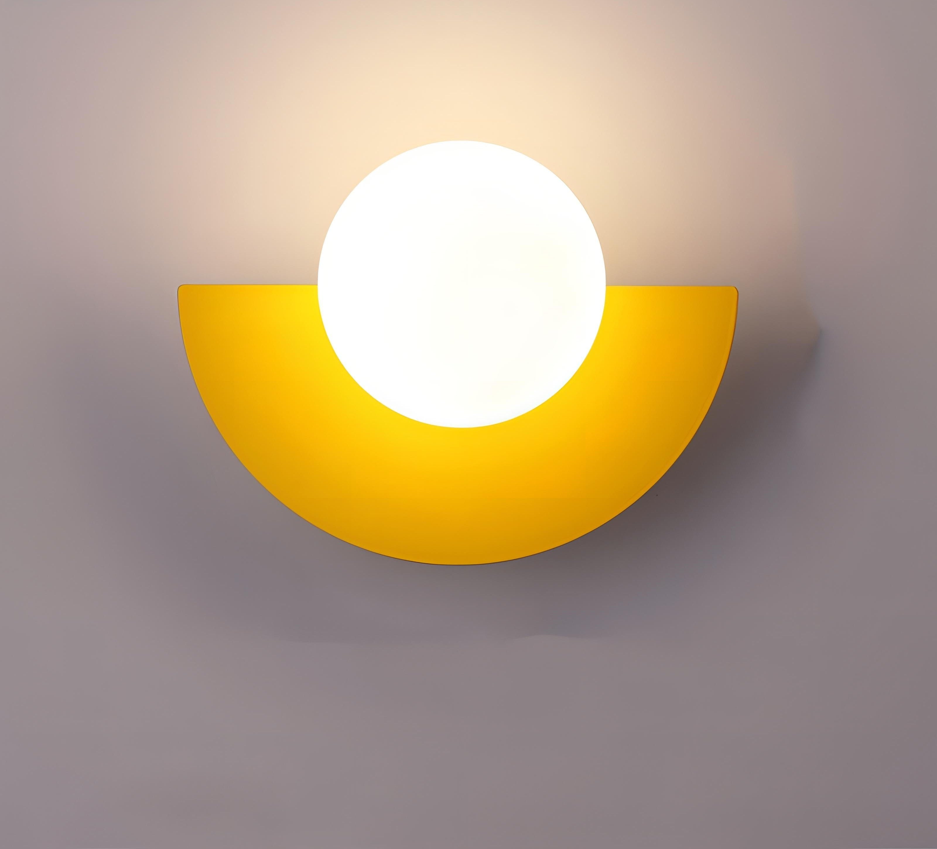 AuroraArc Semi-Circular Wall Lamp for Nordic Glow Ambience