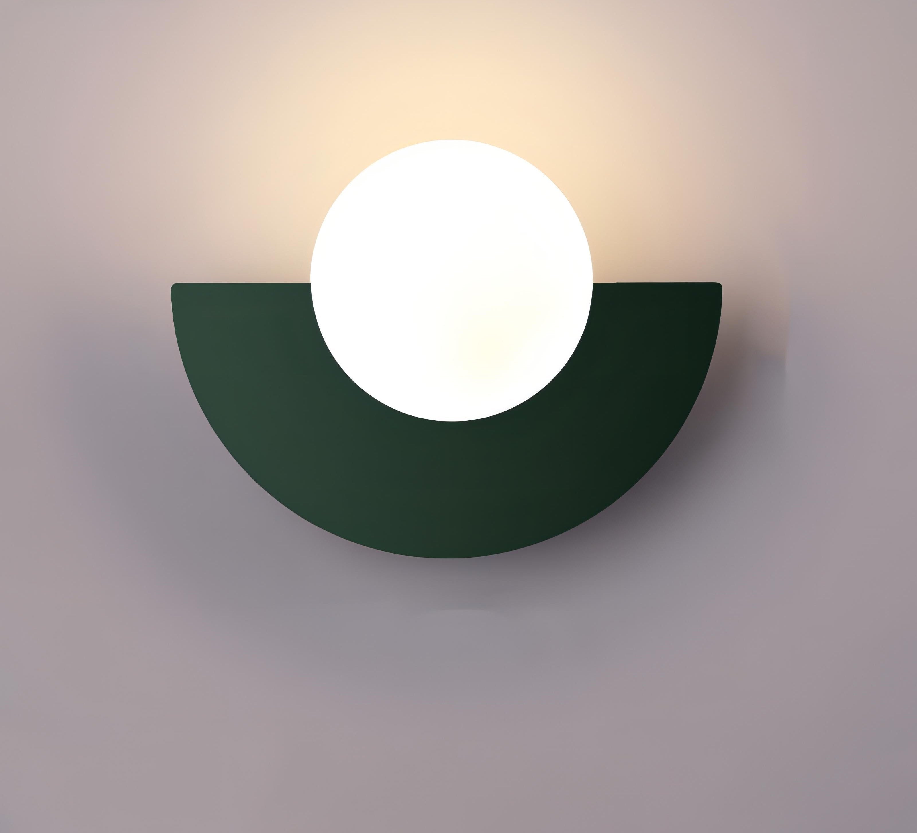 AuroraArc Semi-Circular Wall Lamp for Nordic Glow Ambience