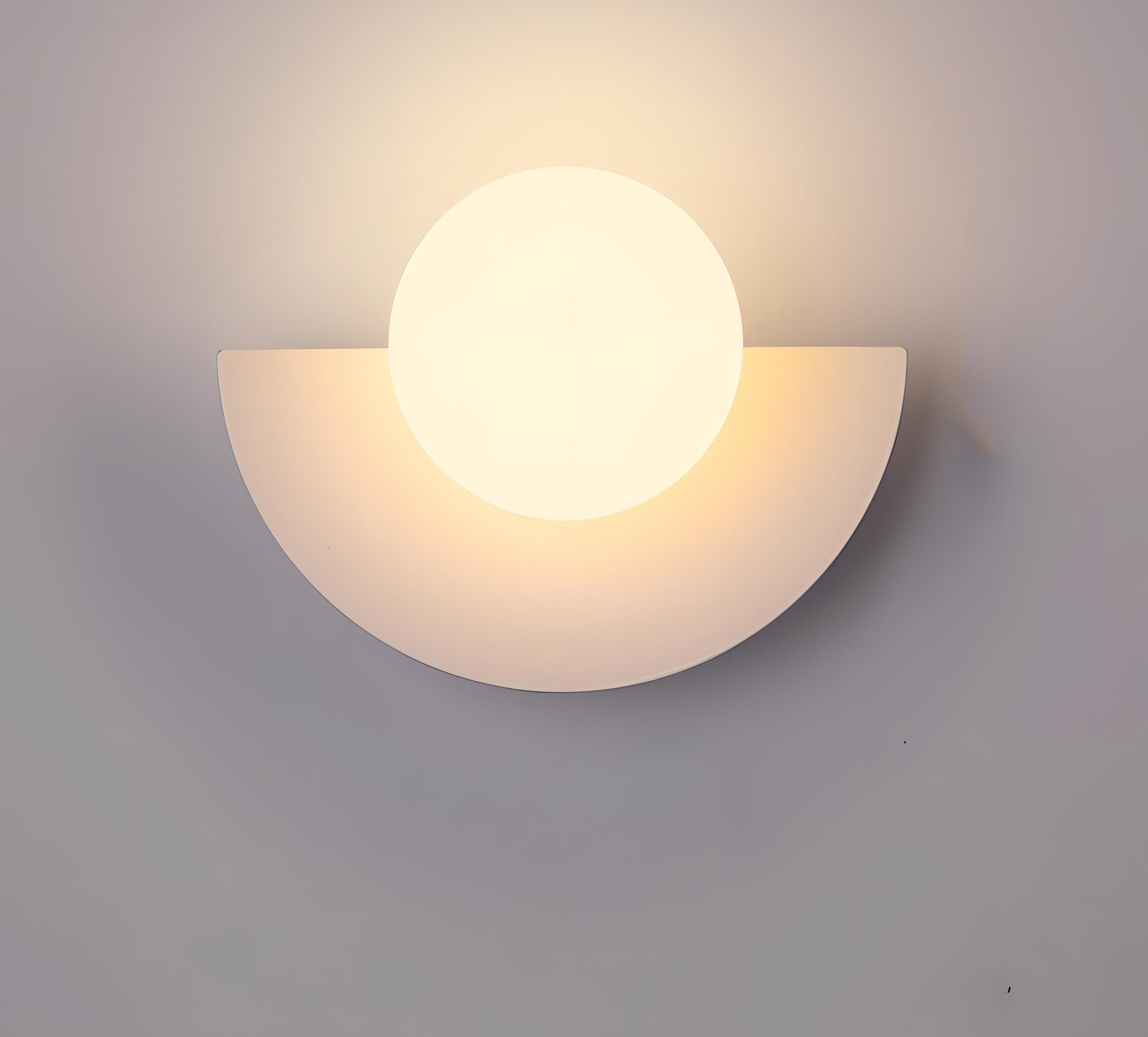 AuroraArc Semi-Circular Wall Lamp for Nordic Glow Ambience