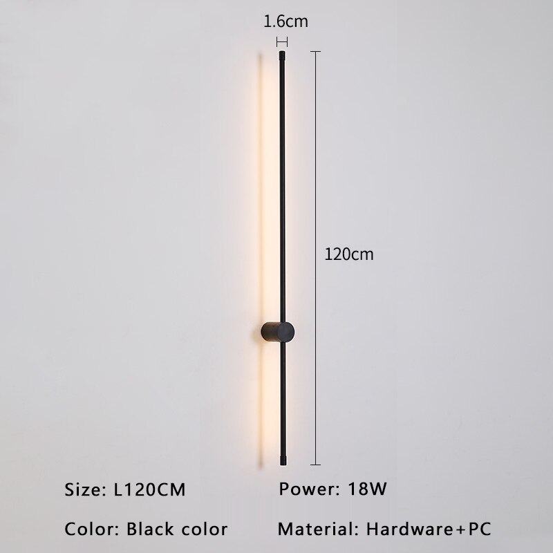 AureaNova Minimal Wall Lamp | Modern Gold/Black LED