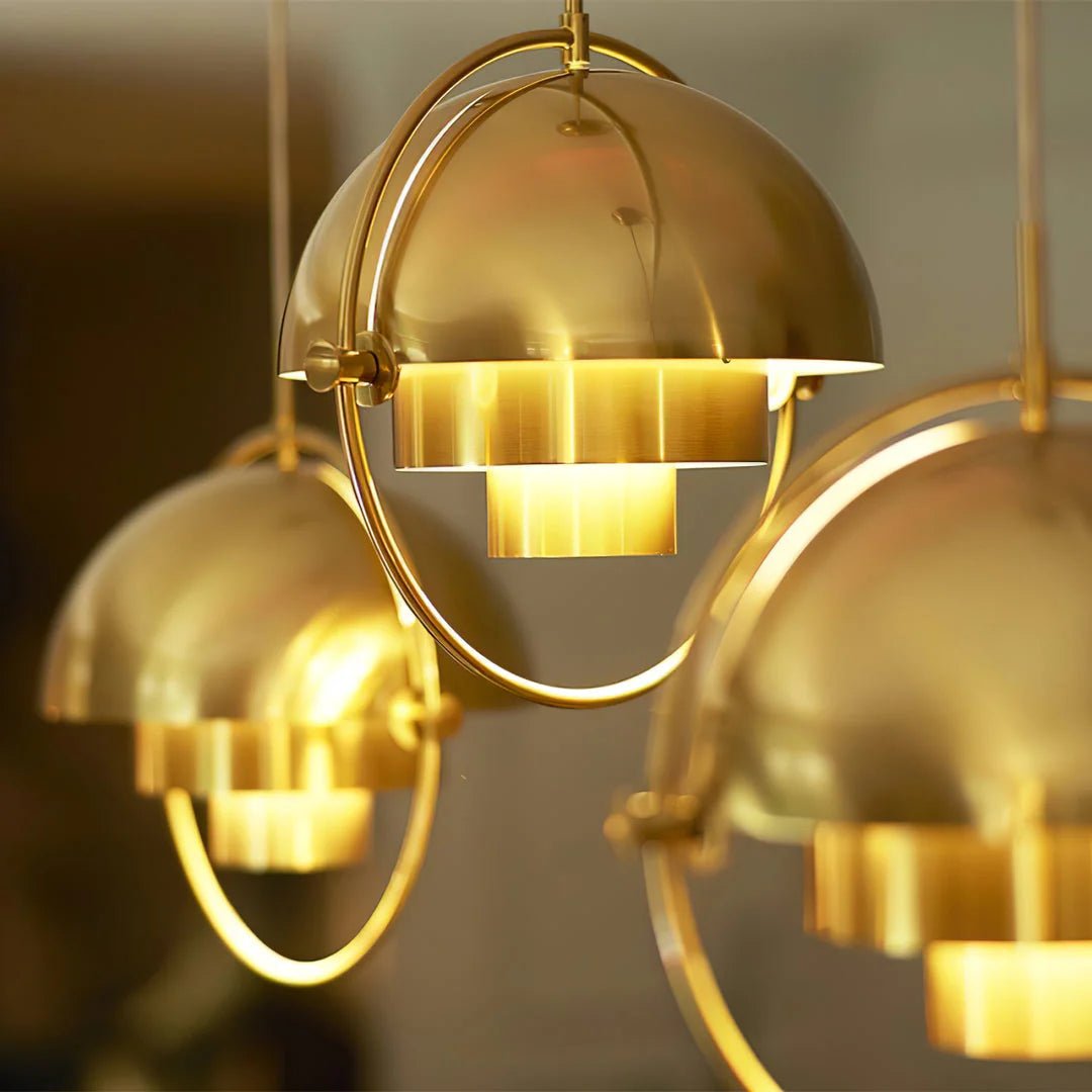 Scandinavian Multi-Tier Black Pendant Light – Elegant Kitchen Hanging Fixture with Layered Metal Shades 2