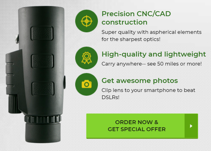 AstraView Pro Monocular 10x Waterproof Phone Holder Tripod