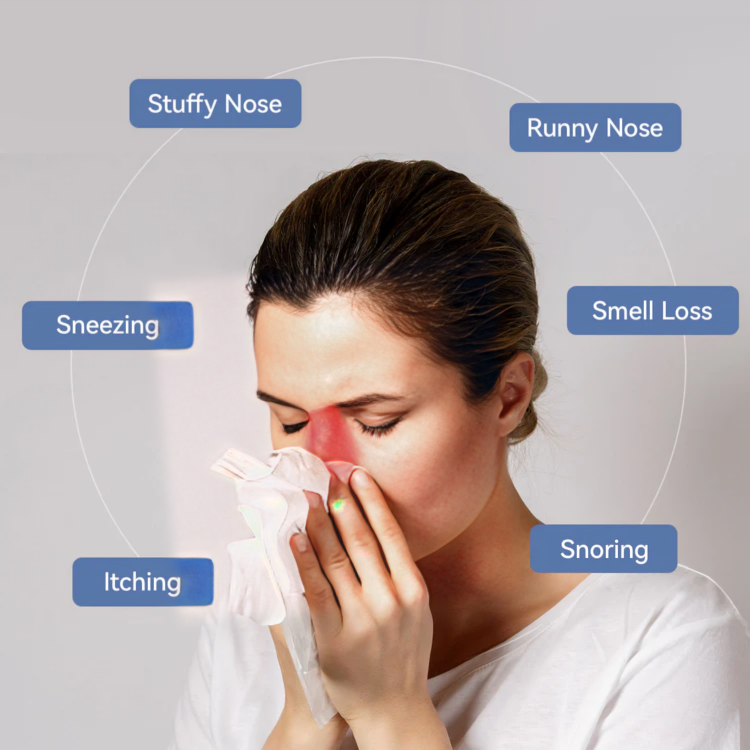 AuroraNose Thérapie par lumière rouge pour le soulagement de la rhinite allergique