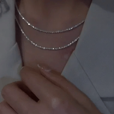 Lunera Starlight Minimalist Silver Necklace Set Elegant Versatile Pendant For Day And Evening Wear