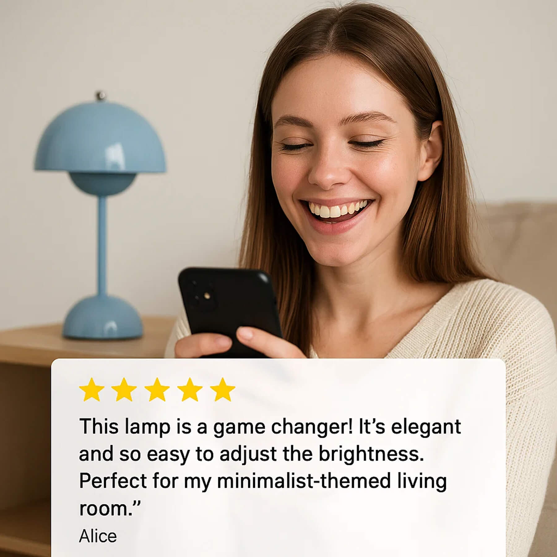 Aurelia | Minimalist Rechargeable Mushroom Bedside Lamp