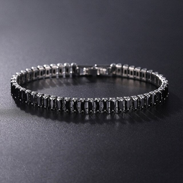 AriaLuxe Chain Tennis Bracelet With High Quality Zirconia Accents For Elegant Sparkling Style