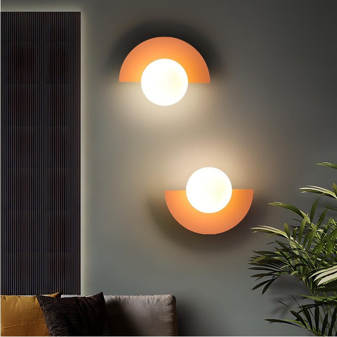 Arden Nordic Semicircle LED Wall Lamp For Living Areas