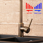 Elegant Antique Bronze Single-Handle Brass Kitchen Faucet