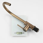 Elegant Antique Bronze Single-Handle Brass Kitchen Faucet