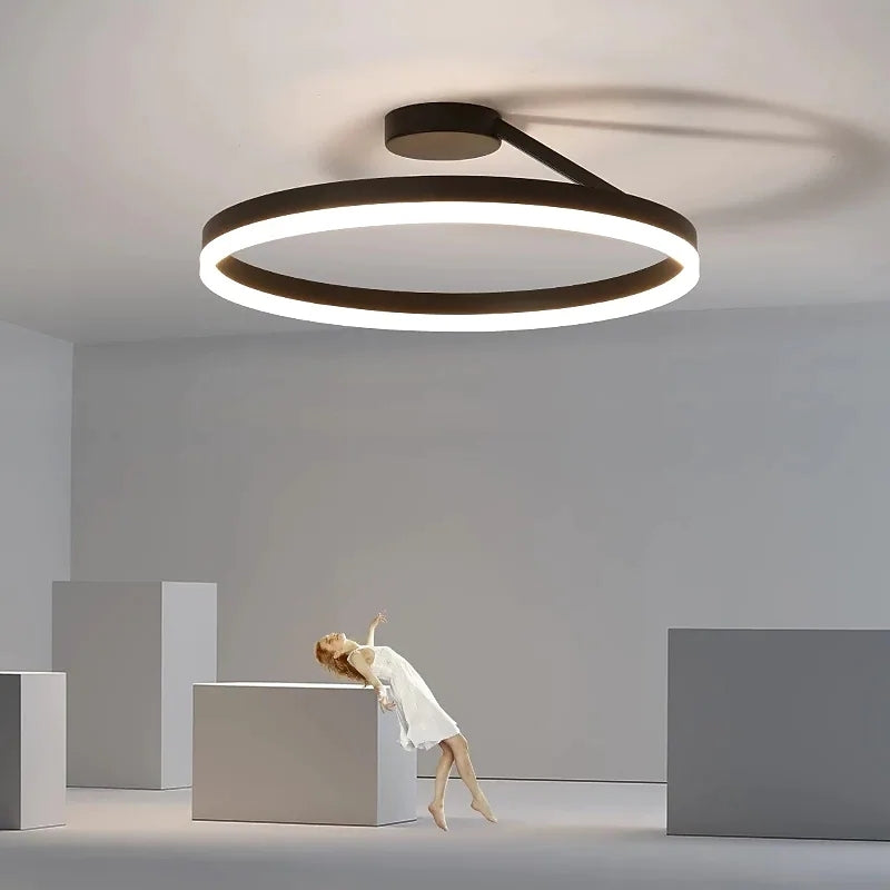 AureliaGlow Gold LED Ceiling Light For Living Rooms