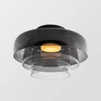 AuroraMed Medieval Glass Ceiling Lamp With Nordic Charm