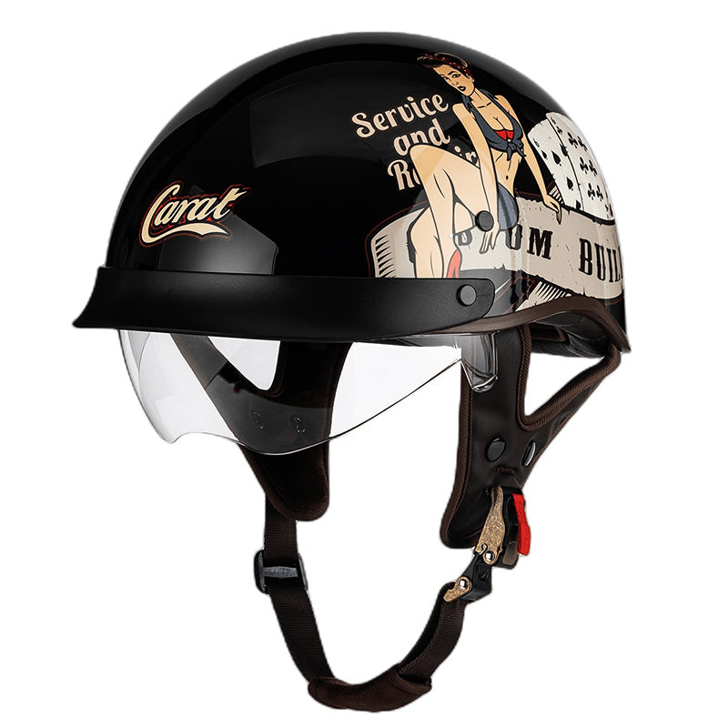 NovaRidge Urban Half Helmet With Quick Release Safety