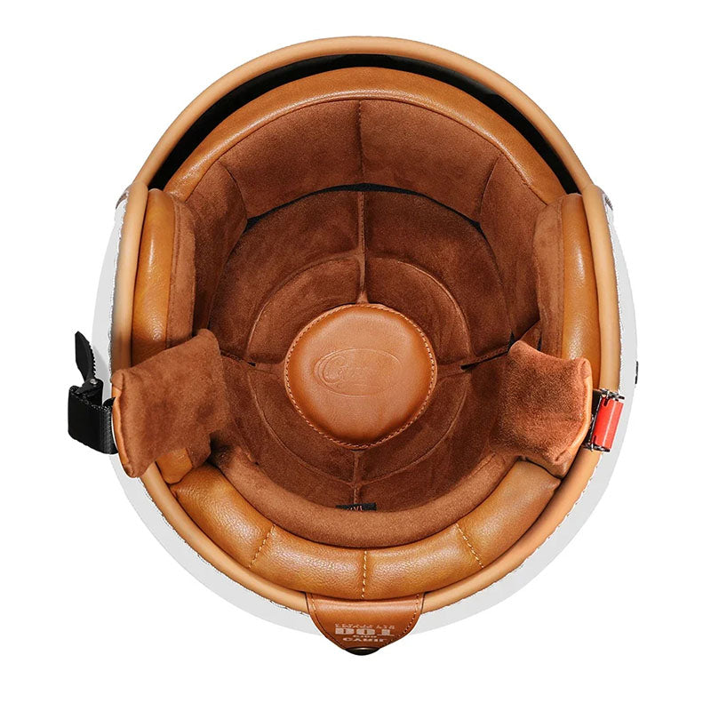 AeroNova Retro Open Face Helmet DOT ECE Certified Pro