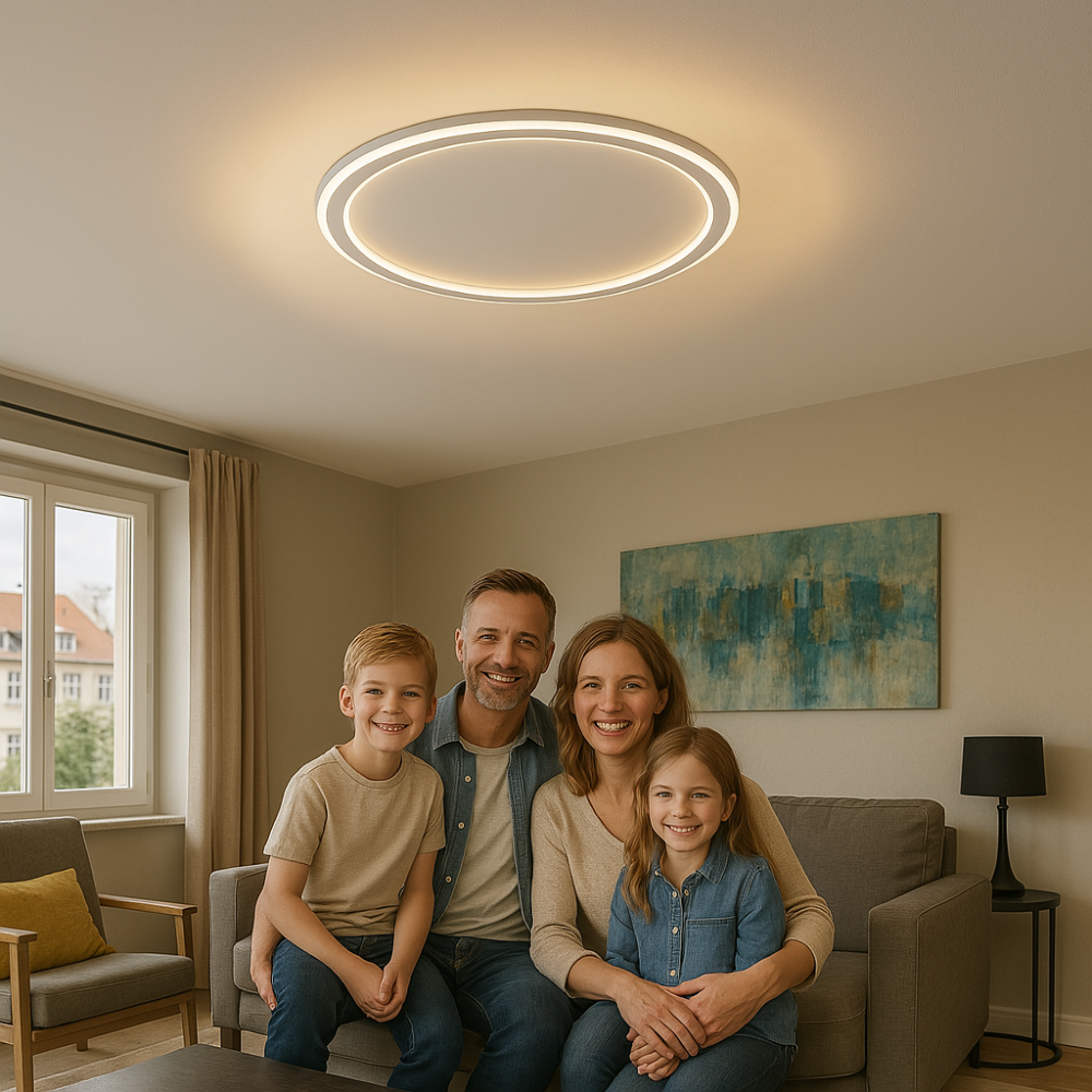 Nordhavn Dimmable Scandinavian LED Ceiling Light In Warm White For Living Room Dining Room And Hallway