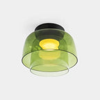 AuroraMed Medieval Glass Ceiling Lamp With Nordic Charm