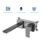 ArcLine Concealed Wall-Mount Sink Faucet, One-Handle