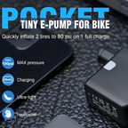 VoltNova Mini Bike Pump Type-C Rechargeable Schrader/Presta