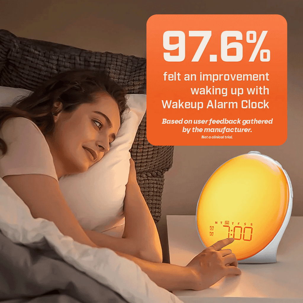 AuroraRise | Gradual Sunrise Alarm Lamp With Custom Sounds