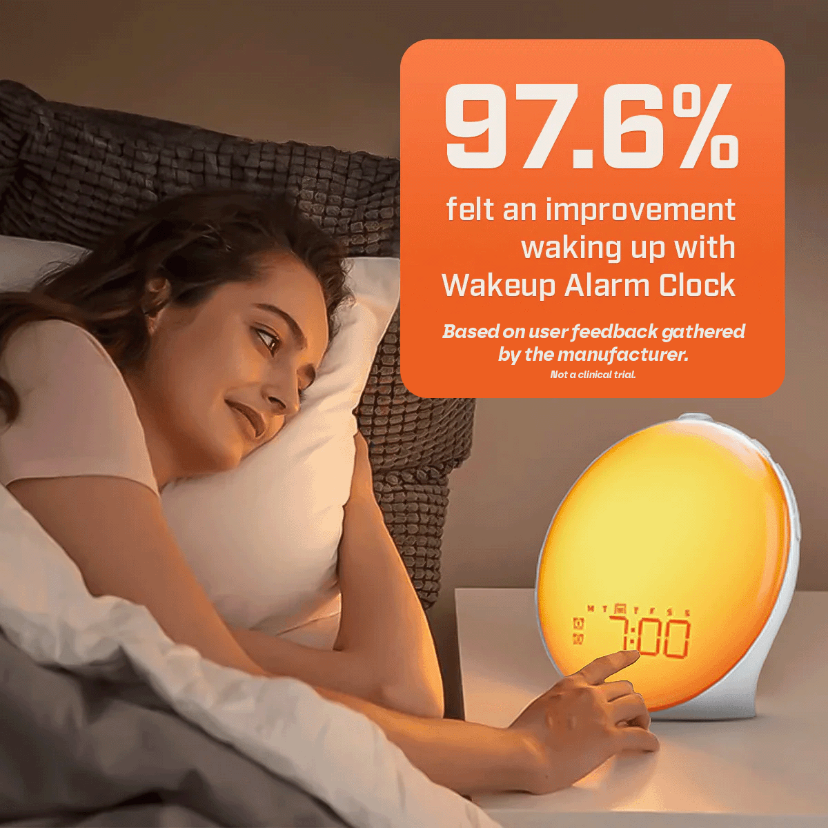 AuroraRise | Gradual Sunrise Alarm Lamp With Custom Sounds
