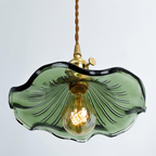 Marisol Hibiscus Glass Lamp For Living Room And Bedroom
